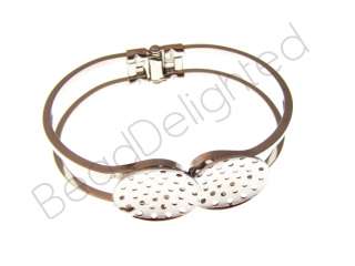 Double Sieve Disc Bracelet Finding   Disc 14mm   FI0002  