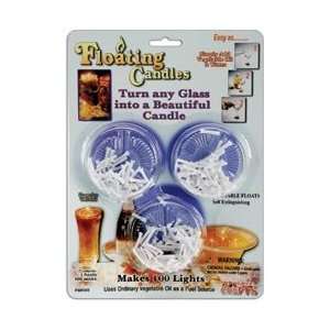 Pepperell 3 Floating Candles/ 100 Wicks; 6 Items/Order  