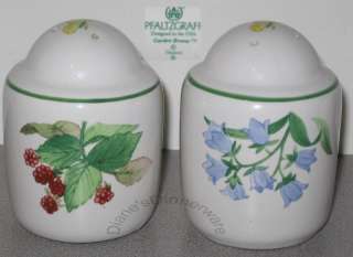 GARDEN BREEZE Pfaltzgraff SALT & PEPPER SHAKERS .6  