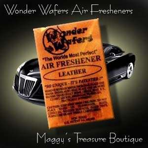 Lot of 10 Wonder Wafers® LEATHER Scent Air Fresheners  