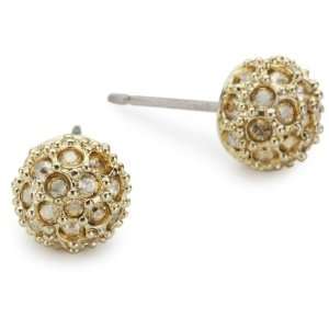  Swarovski Euphoria Golden Shadow Pierced Earrings Jewelry