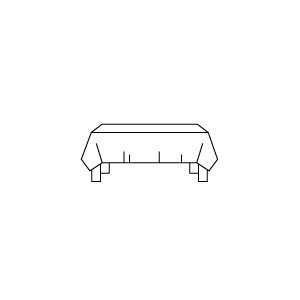  Plastic Table Covers   Rectangular White   Wedding 