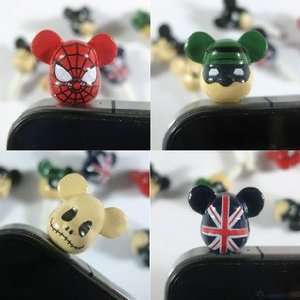 BDS   Ear Cap (UK Flag Bear) / Ear Jack / Dust Plug Fit for iPhone 2g 