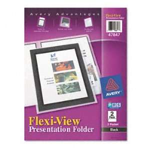 Avery 47847   Flexi View Two Pocket Polypropylene Folder, Translucent 