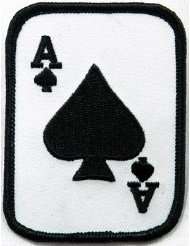 Ace of Spades Embroidered Patch Iron On Poker Card Emblem