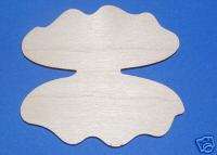 OPEN OYSTER SHELL Unfinished Flat Wood Shapes 2OOS711C  
