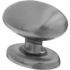   BB8014 1 1/3 Inch Diameter Egg Shaped Cabinet/Door Knob, Satin Nickel