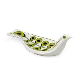  Jonathan Adler Porcelain Green Bird Spoon Rest Spoonrest 