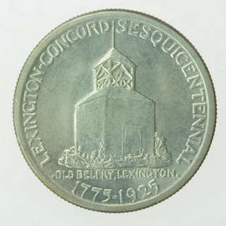 1925 US LEXINGTON CONCORD COMMEMORATIVE SILVER COIN  