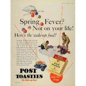  1930 Ad Spring Fever Post Toasties Corn Flakes Cereal 