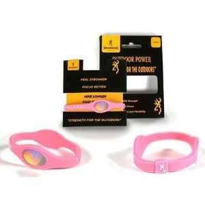 Power Balance Browning Hunting Womens Bracelet   Outdoor Power   Pink 