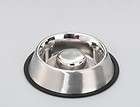 stainless steel anti spill slow feed small dog bowl 450ml by europet 
