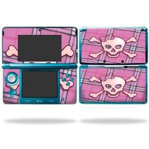   Skin Decal Cover for Nintendo 3d s skins Pink Bow Skull Video Games