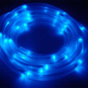 Qty 4   SOLAR ROPE / TUBE LIGHT, 100 LED, Blue, Flipo  