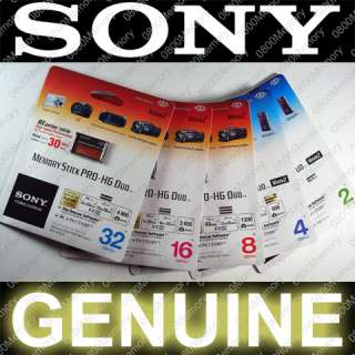 GENUINE SONY 16GB Memory Stick PRO HG Duo HX PSP 50MB/s  