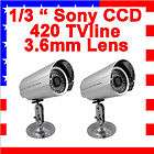 Security 540 TVline CCTV Outdoor Sony CCD Cameras items in 