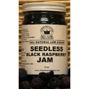 Seedless Black Raspberry Jam, All Natual/Low Sugar, 18 oz  