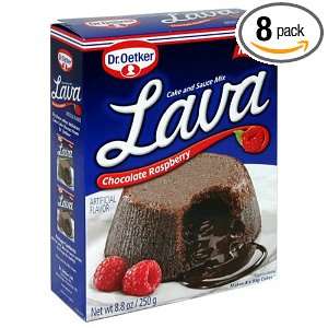 Dr. Oetker Lava Cake, Chocolate Raspberry, 8.8 Ounce Unit (Pack of 8 