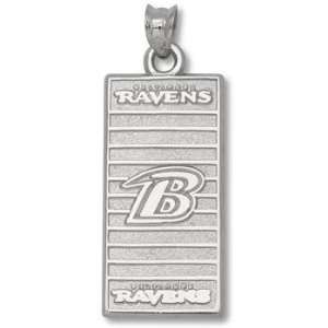 Baltimore Ravens NFL Sterling Silver Football Field 15/16 Charm 
