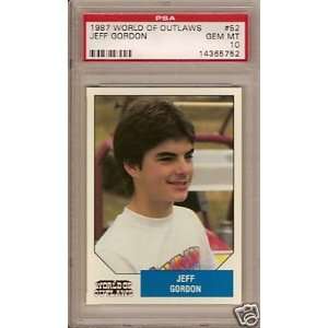  1987 World of Outlaws JEFF GORDON 52 (PSA 10) RC Rookie 