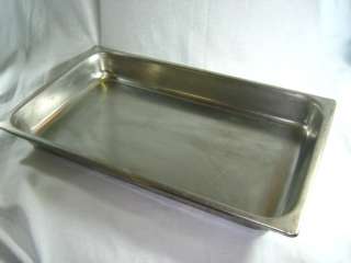 COMMERCIAL STAINLESS STEEL CHAFING DISH 20 x 12 x 2  