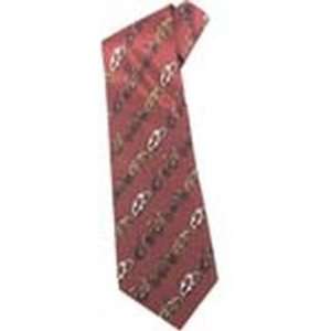 Retro Bike Tie Dark Red W/ Assorted Colored Bikes