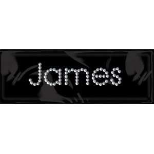  Rhinestone/Brad Name Stickers James