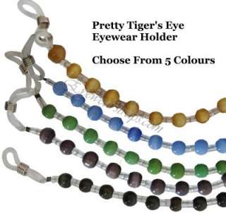 Tigers Eye Gemstone Glasses Sunglasses Chain Strap Cord  