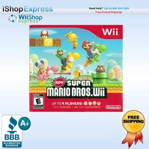 New Super Mario Bros. (Wii, 2009)    Sealed Sleeve & Instruction 