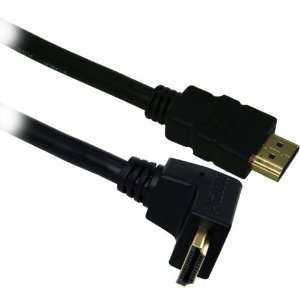   Right Angle High Speed HDMI Cable with Ethernet   Black Electronics