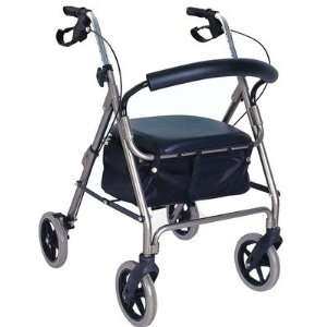  Deluxe Rollator with Loop Brakes and Padded Seat Color 