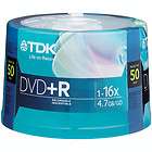 TDK 48519 DVD+R 16X 4.7GB 50 pk Spindle New