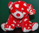 ty pluffies pluffy valentines dreamly teddy bear red buy it