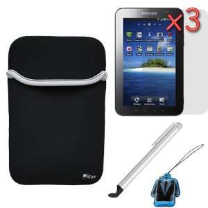  Case + 3 X LCD Screen Protector + Silver Universal Stylus with Flat 
