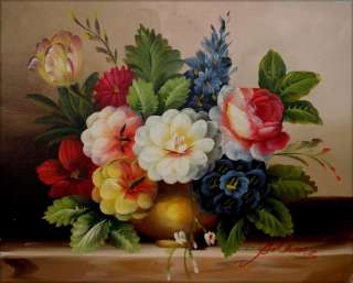   Hand Painted Oil Painting Still Life Floral Arrangement 14  