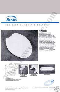 Bemis 1200TC 052 Elongated Toilet Seat   TENDER GREY  