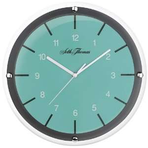  Seth Thomas Cayman White Plastic Case Teal Dial with Glass 