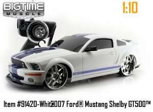  Toys BigTime Muscle Mustang Shelby GT500 2007 Radio Controlled Car 