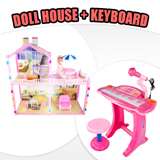 girl toy combo barbie size dollhouse pink piano $ 49 95 $ 17 50 