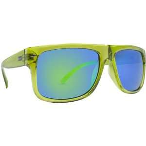 Dot Dash Sidecar Vintage Designer Sunglasses   Lime Translucent/Green 