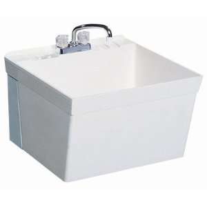    Swanstone MF 1W Wall Mount Laundry Sink in White