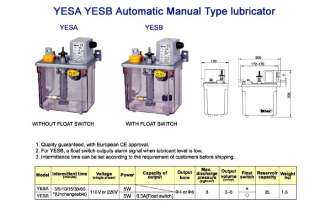 Automatic Manual Type Lubricator YESB 15 2L Bijur  