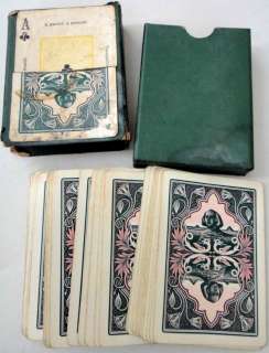 1904 antique 68X NILE FORTUNE TELLING CARDS playing ci  