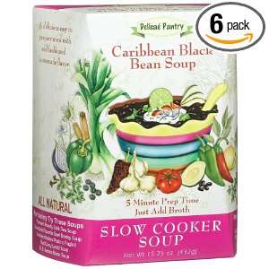 Delicae Pantry Caribbean Black Bean Slow Cooker Soup, 15.2 Ounce Boxes 