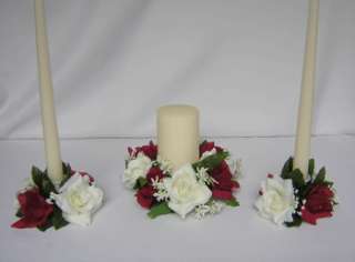 Wedding Candle Rings Centerpieces unity YOUR COLORS  