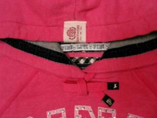 VICTORIA SECRET*PINK*BLING PRESIDENT HOODIE SMALL RARE  