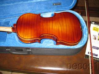 BEAUTIFUL 4/4 ROTHENBURG VIOLIN FLAME BACK CASE & BOW  