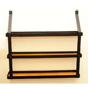   Black & Lacquered Natural Wood Spice Rack by Rogar
