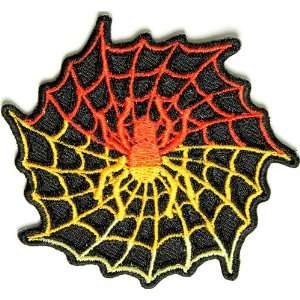  Spider Web Patch, 3x3 inch, small embroidered iron on 