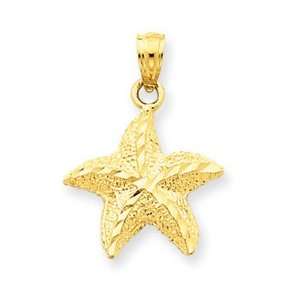  14k Gold Starfish Pendant Jewelry